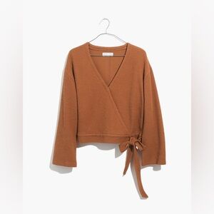 Madewell Rust Tie-Waist Blouse